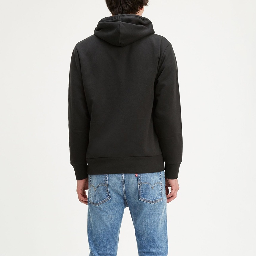 Levis 男款 口袋帽T 夜光Logo 黑 19622-0046*🔥-細節圖6