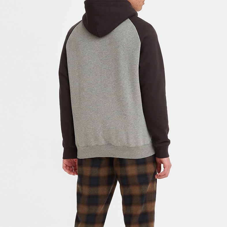 Levis 男款 口袋帽T 精工刺繡Logo 麻花灰 A3650-0000*🔥-細節圖7