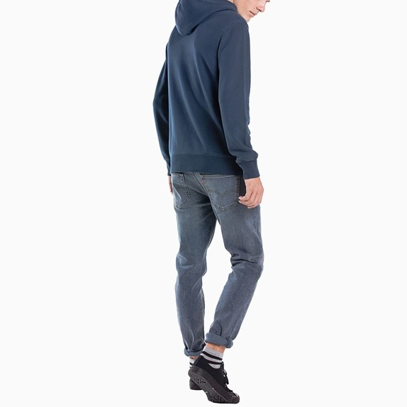 Levis 男款 口袋帽T 復古Logo Sportwear 深藍復古刷色 19491-0036🔥-細節圖7