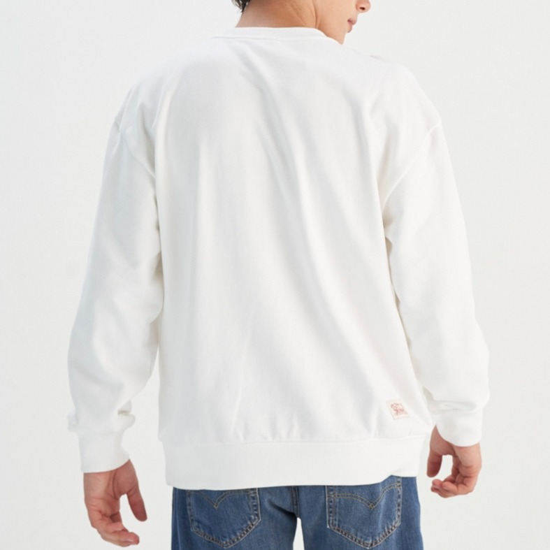 Levis 男款 大學T 經典Logo 白 0018N-0000-細節圖8