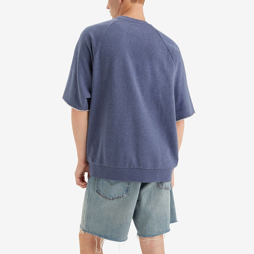 Levis 男款 短袖大學T 衝浪型格 藍色 A7379-0000-細節圖8