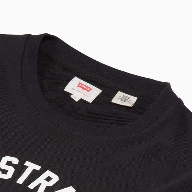 Levis 男款 大學T 美式風格熊印花 黑 19492-0024🔥-細節圖3
