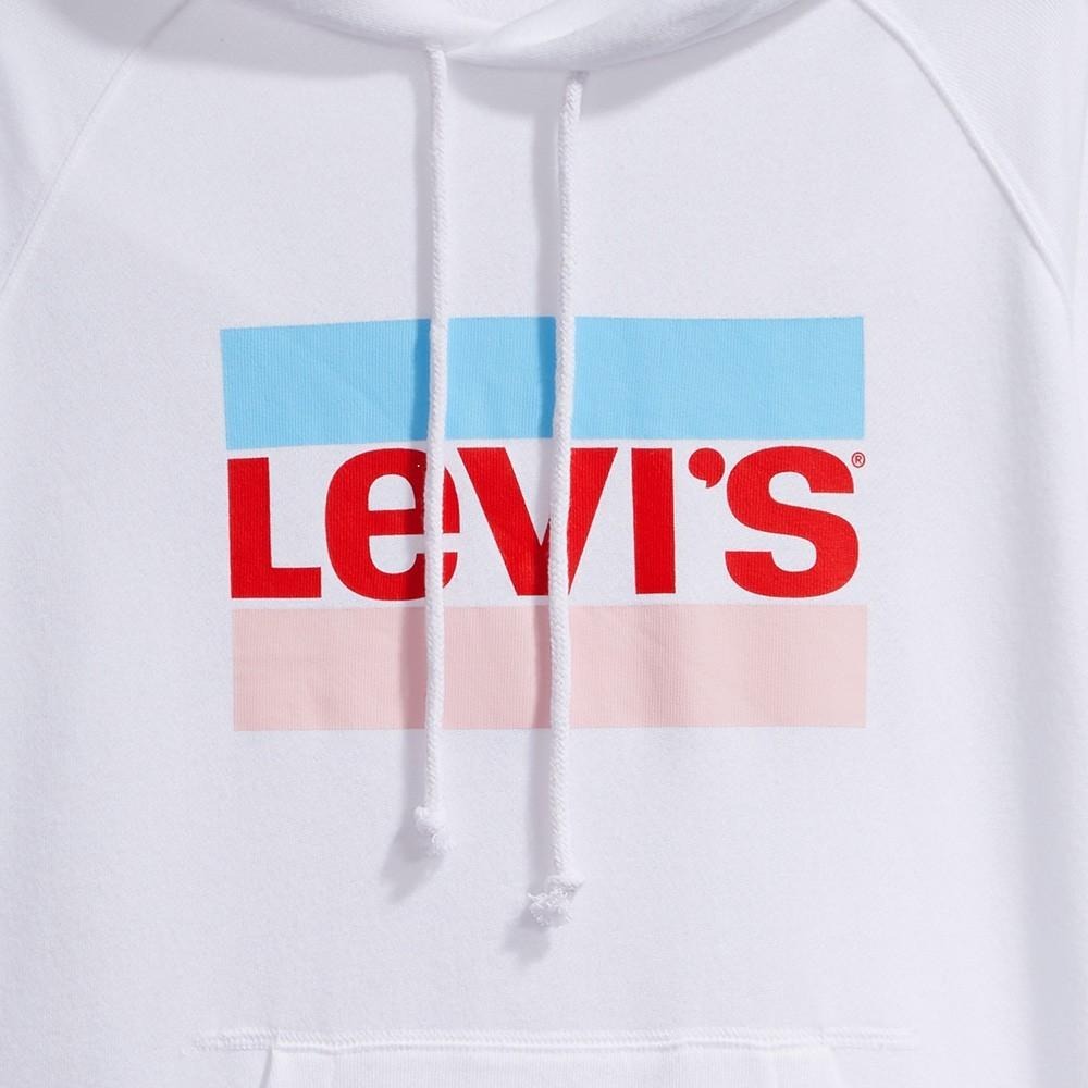 Levis 女款 口袋帽T Sportwear Logo 白 35946-0081*🔥-細節圖2