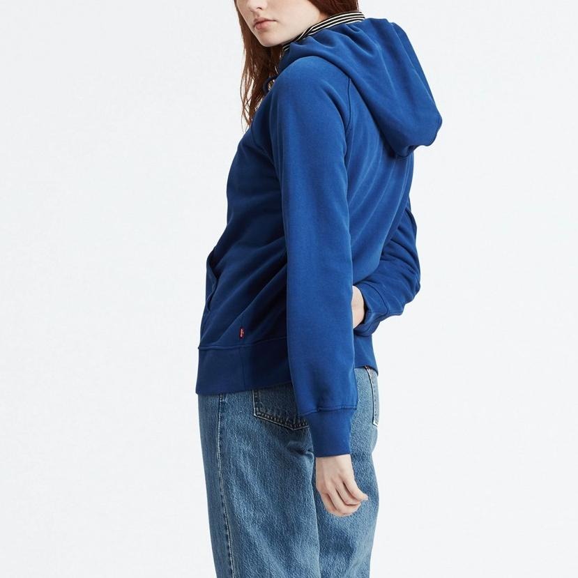 Levis 女款 口袋帽T 刺繡Logo 藍 35946-0068*🔥-細節圖6