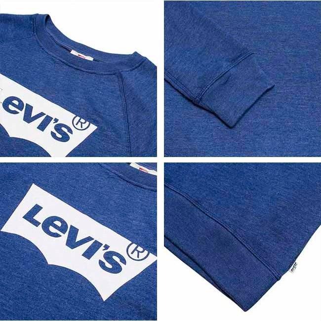 Levis 女款 大學T 經典Logo 藍 17387-0009*🔥-細節圖3