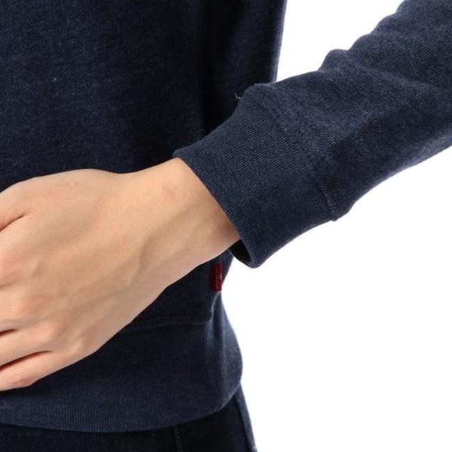 Levis 女款 大學T 草寫Logo 深藍 17387-0016*🔥-細節圖4