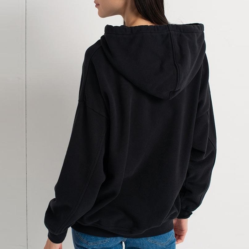 Levis 女款 口袋帽T 珍珠虹彩Logo 黑 34400-0012🔥-細節圖9