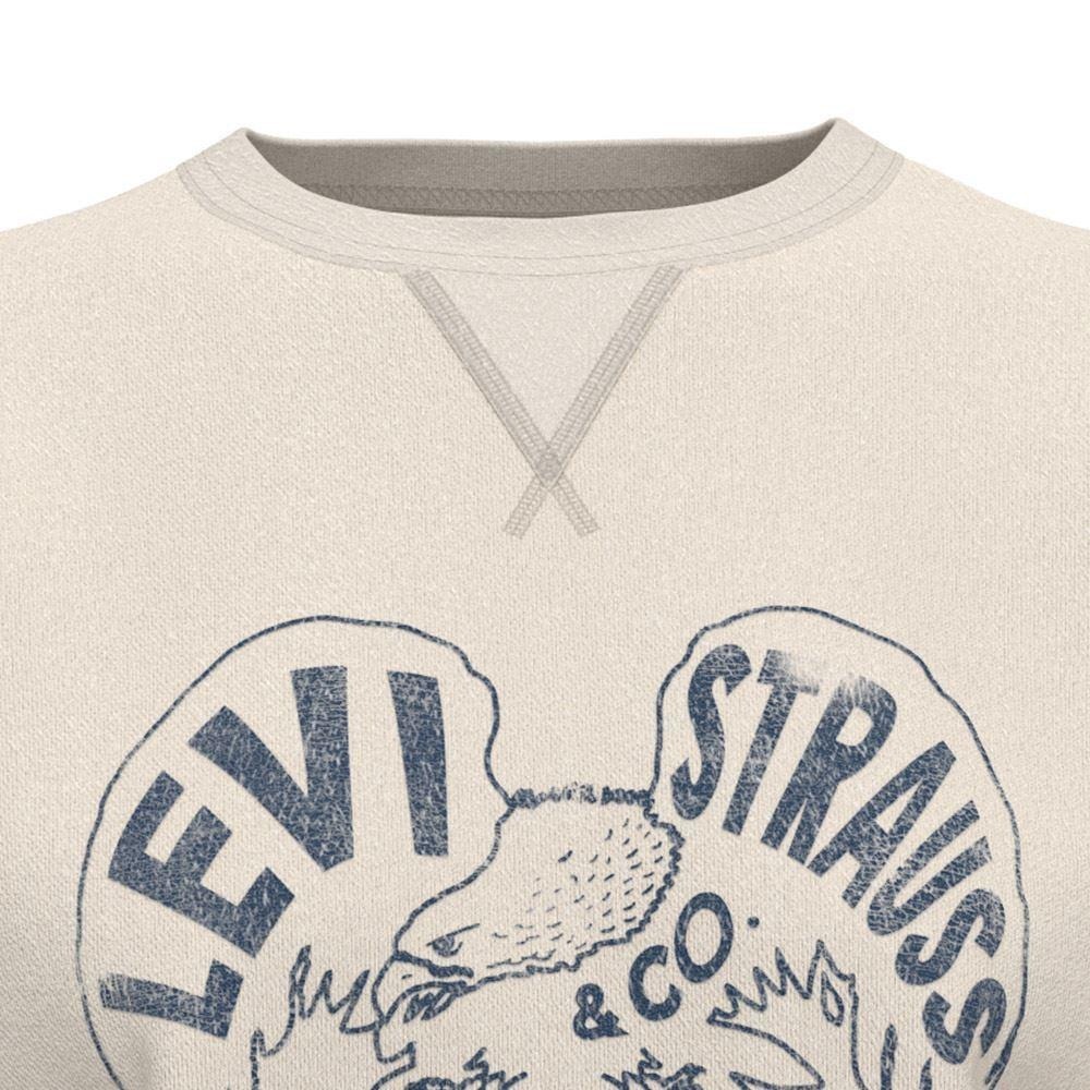 Levis 女款 大學T 美式休閒印花 米白 A7288-0012-細節圖2