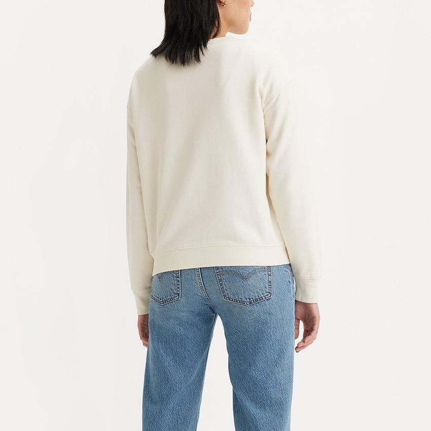 Levis 女款 大學T 美式休閒印花 米白 A7288-0012-細節圖7