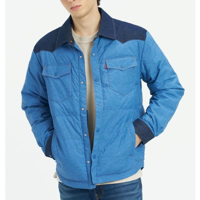 Levis 男款 羽絨外套 拼接牛仔面料 004Z5-0000-細節圖5