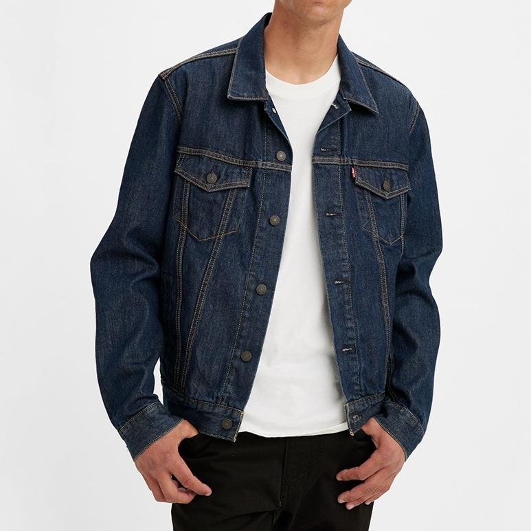 Levis 男款 Type III 牛仔外套 經典修身版型 原色深藍 72334-0557-細節圖7