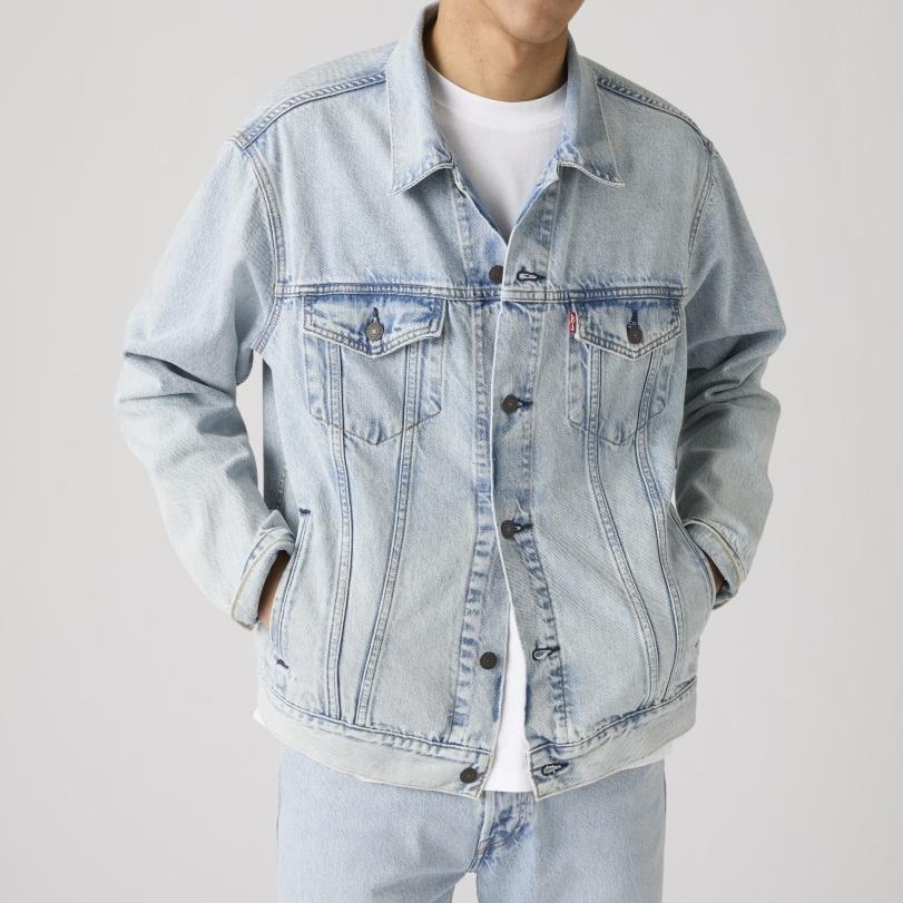 Levis 男款 Type III 牛仔外套 寬鬆版型 淺白水洗 A5782-0078-細節圖3
