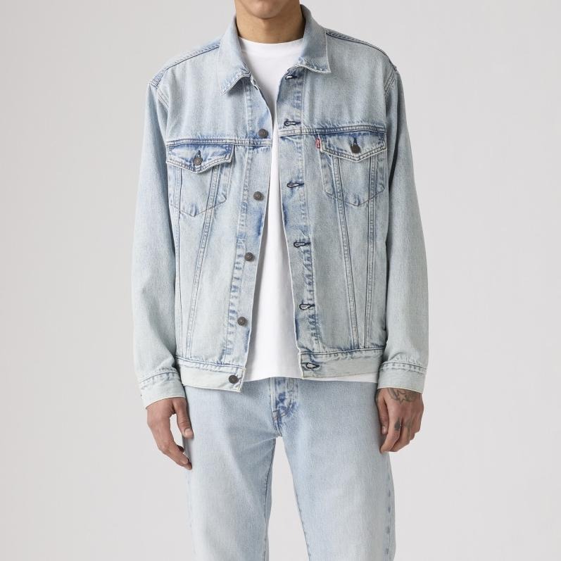 Levis 男款 Type III 牛仔外套 寬鬆版型 淺白水洗 A5782-0078-細節圖6