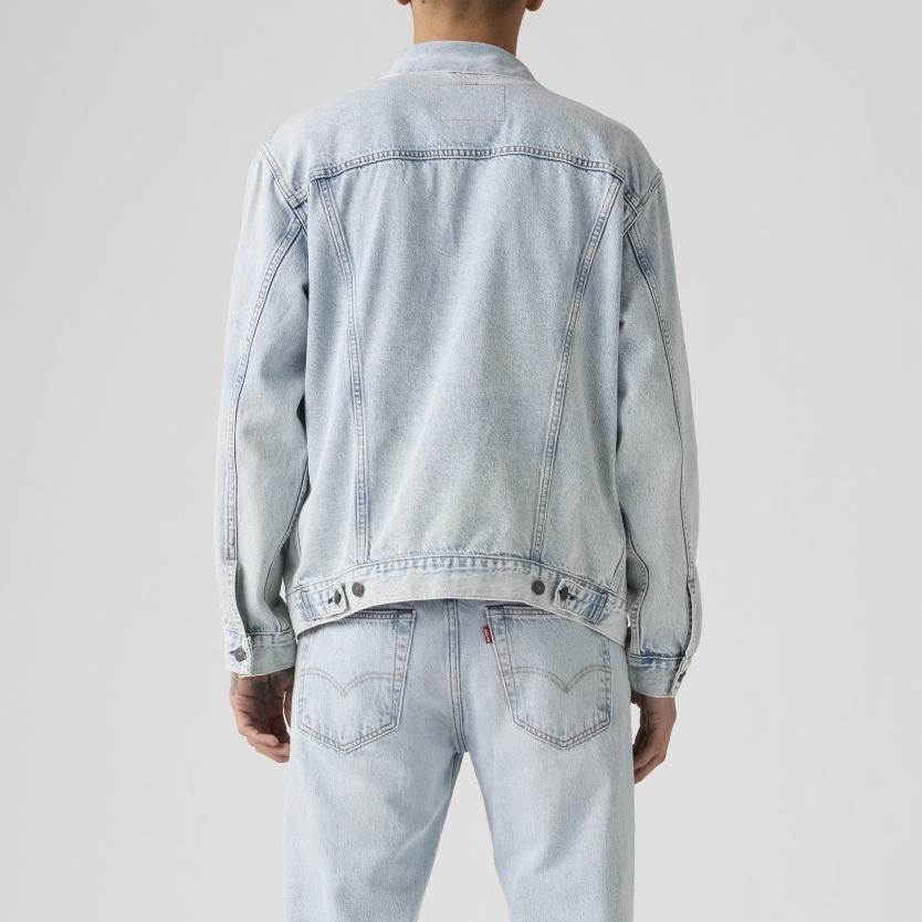 Levis 男款 Type III 牛仔外套 寬鬆版型 淺白水洗 A5782-0078-細節圖7