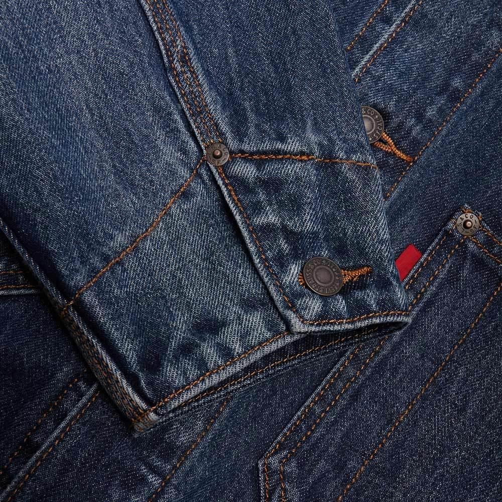Levis 男款 Type II 牛仔外套 燈心絨領 精工深藍染水洗 A0640-0002🔥-細節圖4