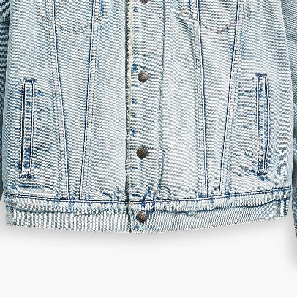 Levis 男款 Typer 3 牛仔外套 Sherpa棉花絨 淺藍水洗 16365-0070🔥-細節圖4