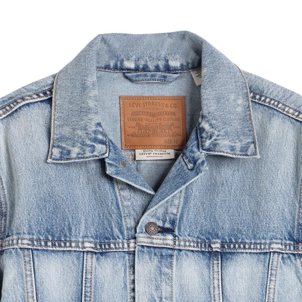 Levis 男款 牛仔外套 淺藍復古水洗 復古解構再造設計 85240-0000-細節圖3