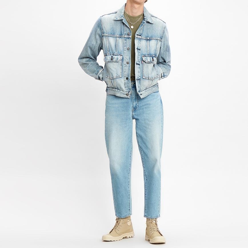 Levis 男款 牛仔外套 淺藍復古水洗 復古解構再造設計 85240-0000-細節圖8