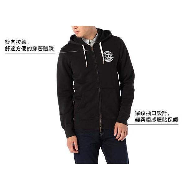 Levis 男款 連帽外套 復古簡寫爆裂紋Logo 純黑 19493-0001🔥-細節圖6