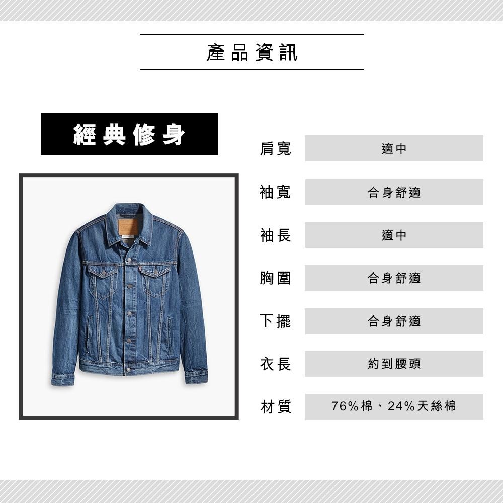 Levis 男款 Type III 牛仔外套 經典修身版型 深藍刷色 72334-0352🔥-細節圖3