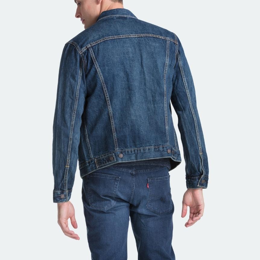 Levis 男款 Type III 牛仔外套 經典修身版型 深藍刷色 72334-0352🔥-細節圖8