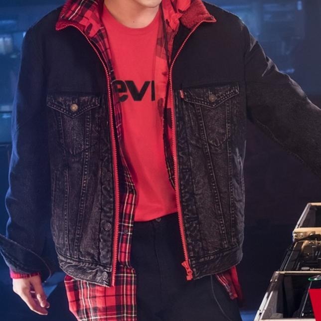 Levis 男款 Type 3 牛仔外套 Sherpa棉花絨 黑灰水洗 74753-0000🔥-細節圖6