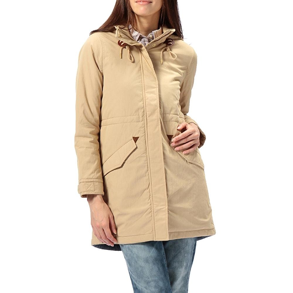 Levis 女款 長版大衣 風衣鋪棉外套 連帽外套 卡其 16044-0002🔥-細節圖5