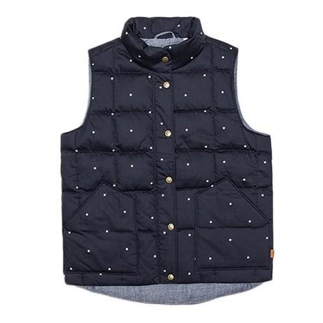 Levis 女款 羽絨背心 圓點印花 深藍 18984-0000🔥-細節圖3