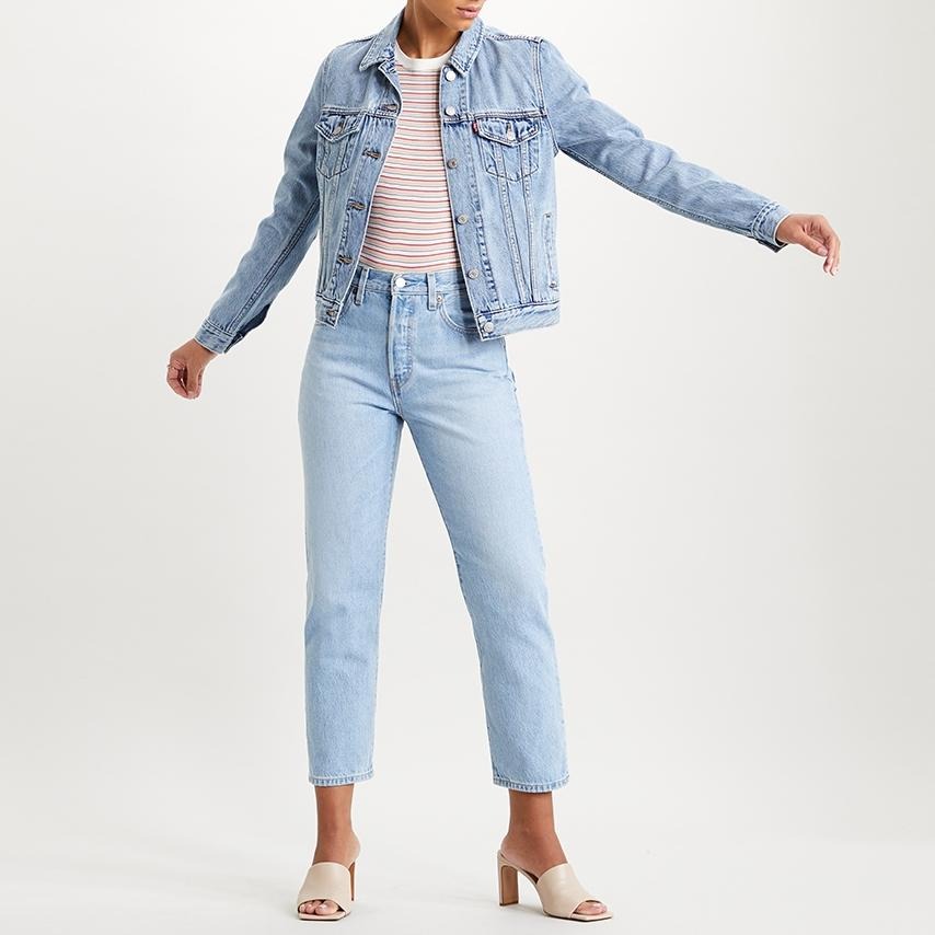 Levis 女款 牛仔外套 經典修身 精工輕藍染水洗 29945-0100-細節圖8