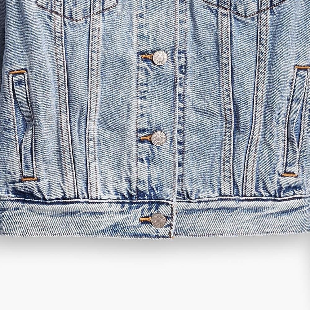 Levis 女款 牛仔外套 經典修身 精工輕藍染水洗 29945-0100-細節圖3