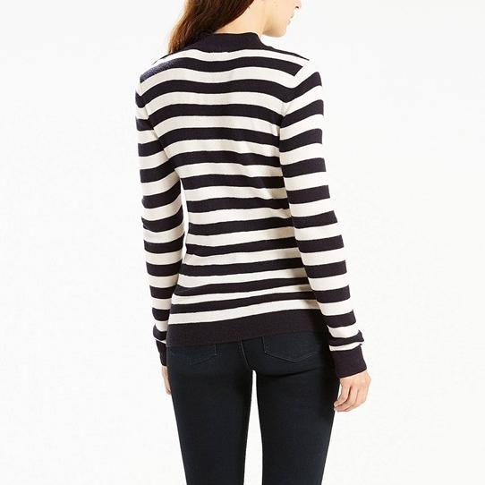 Levis 女款 羊毛毛衣 中高領 黑白紋 26862-0000🔥-細節圖9