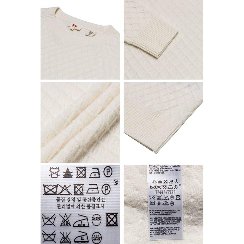 Levis 女款 羊毛毛衣 長袖上衣 白 26867-0000🔥-細節圖3