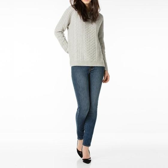 Levis 女款 羊毛毛衣 長袖上衣 麻花灰 26845-0000🔥-細節圖9