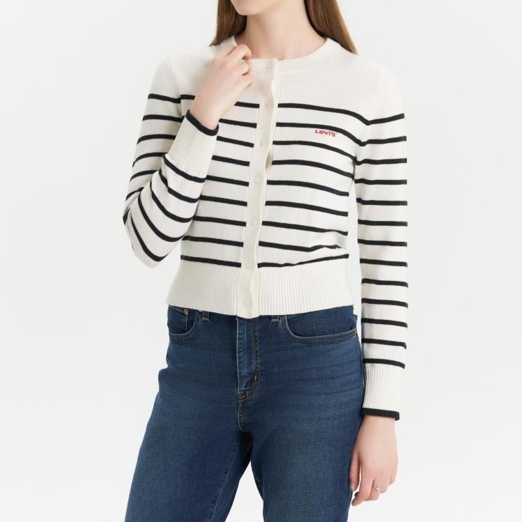 Levis 女款 針織外套 針織罩衫 MINI LOGO 0051K-0000-細節圖6
