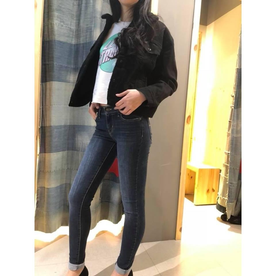 Levis 女款 牛仔外套 Sherpa棉花絨 黑丹寧 36137-0002🔥-細節圖4