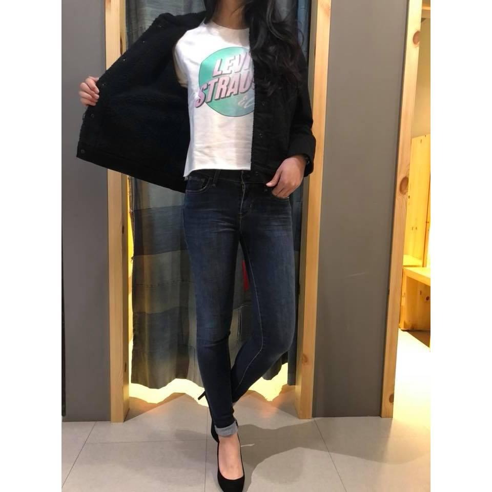 Levis 女款 牛仔外套 Sherpa棉花絨 黑丹寧 36137-0002🔥-細節圖5