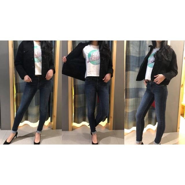 Levis 女款 牛仔外套 Sherpa棉花絨 黑丹寧 36137-0002🔥-細節圖7