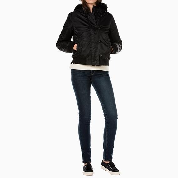 Levis 女款 羽絨外套 連帽設計 防風保暖 黑 34548-0000🔥-細節圖4