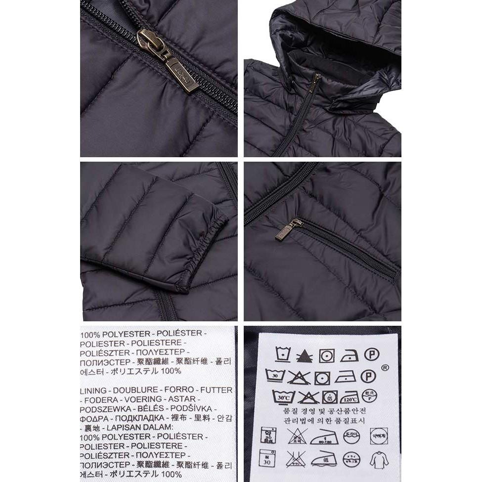 Levis 女款 連帽外套 防風鋪棉 修身版型 純黑 15845-0000🔥-細節圖3