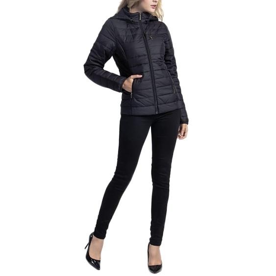 Levis 女款 連帽外套 防風鋪棉 修身版型 純黑 15845-0000🔥-細節圖9