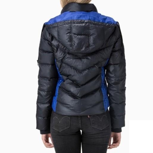 Levis 女款 羽絨外套 修身版型 黑藍拼接 71879-0003🔥-細節圖9