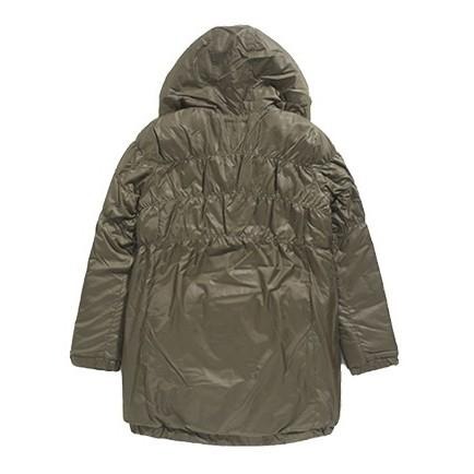 Levis 女款 長版大衣 風衣鋪棉外套 連帽外套 軍綠 71880-0001🔥-細節圖5