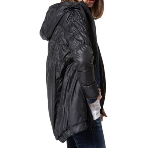 Levis 女款 長版大衣 風衣鋪棉外套 連帽外套 黑 71880-0002🔥-細節圖2