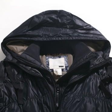 Levis 女款 長版大衣 風衣鋪棉外套 連帽外套 黑 71880-0002🔥-細節圖5