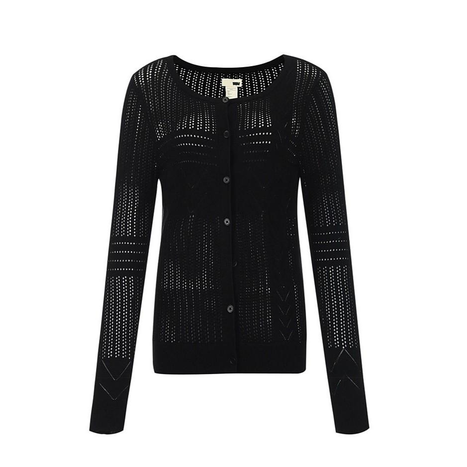 Levis 女款 針織外套 鏤空針織外套 黑 32472-0001🔥-細節圖6