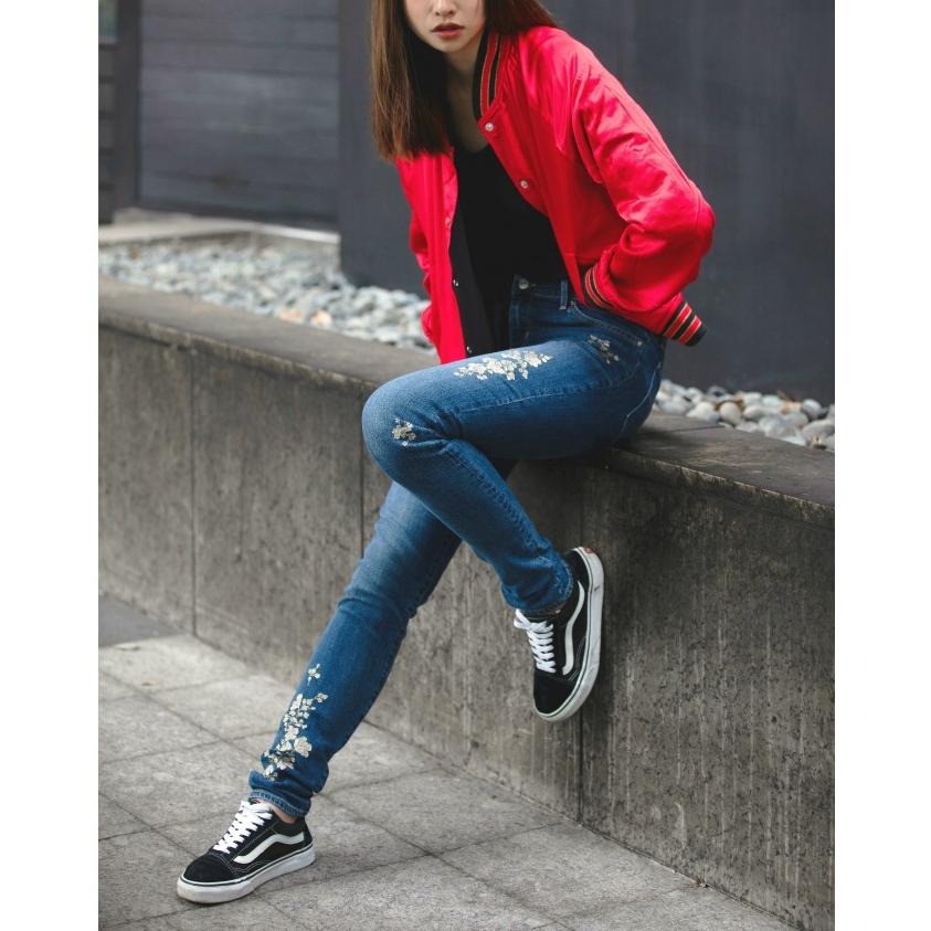 Levis 女款 夾克外套 棒球外套 紅黑雙面穿 55798-0000🔥-細節圖3