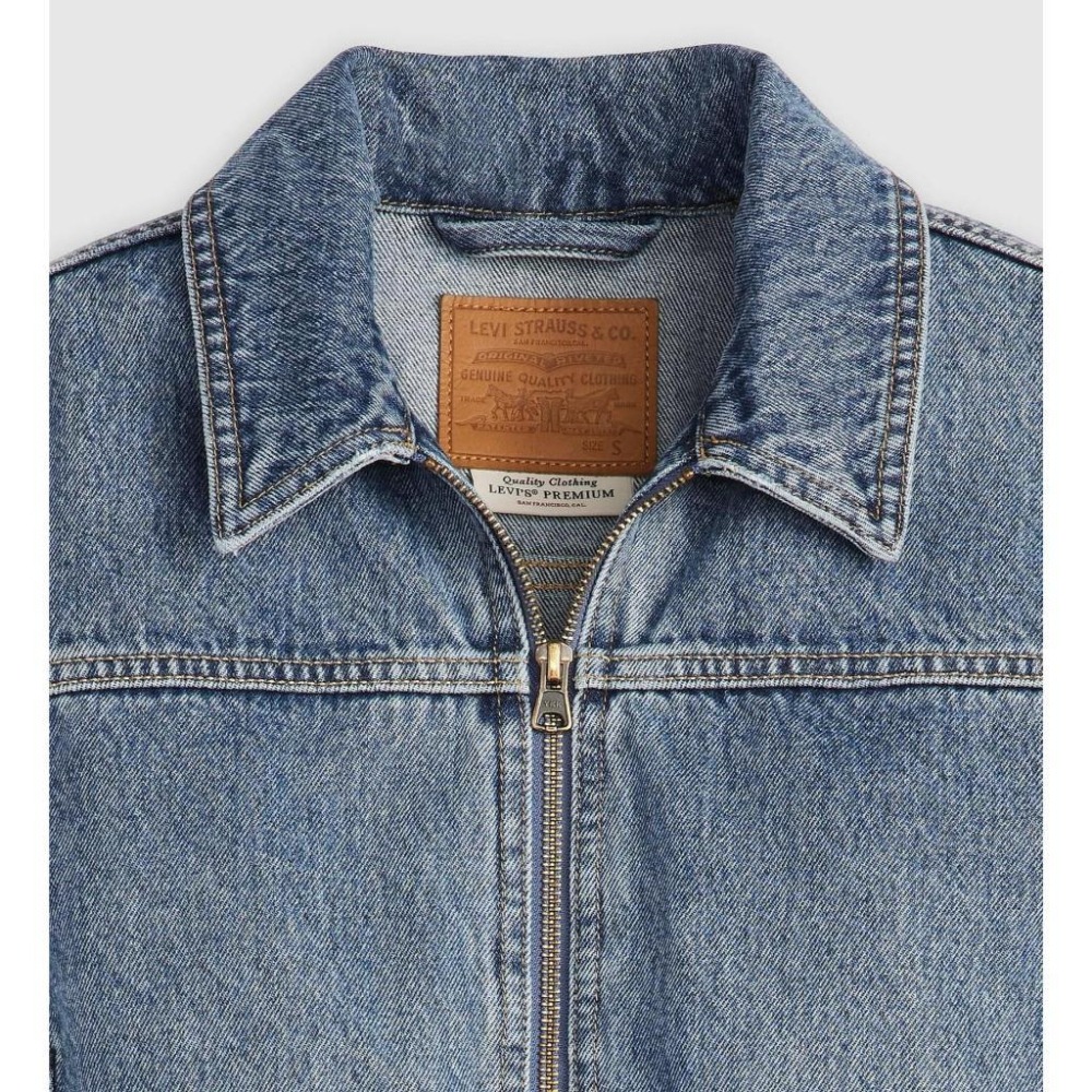 Levis 女款 牛仔夾克 合身 中藍復古水洗 001W8-0000-細節圖2