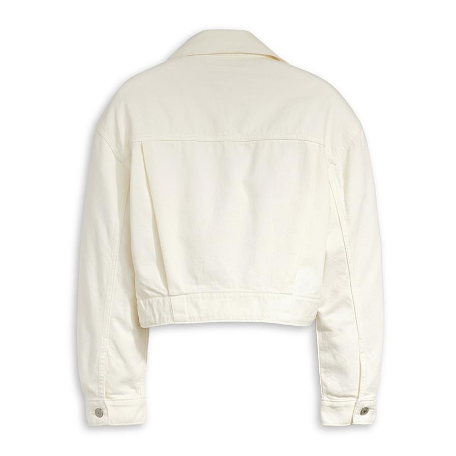 Levis 女款 牛仔外套 輕磅丹寧 牛奶白 A7439-0002-細節圖2