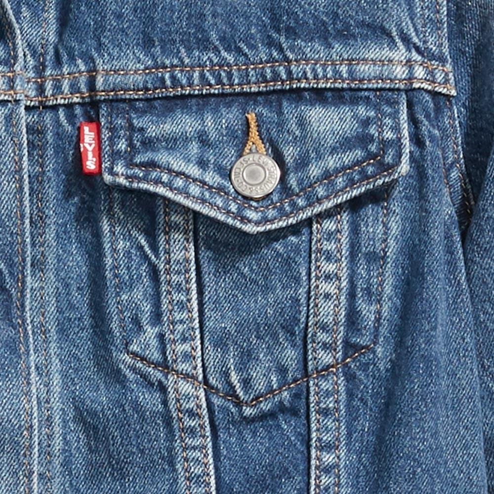 Levis 女款 牛仔外套 經典修身 精工深藍染水洗 29945-0063-細節圖2