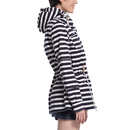 Levis 女款 連帽外套 風衣外套 黑白條紋 17256-0003🔥-細節圖9